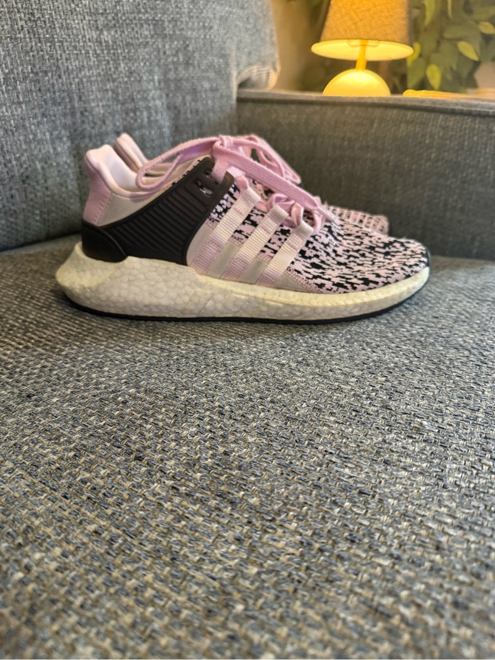 adidas Women's Pink and Black Athletic Shoes - Picture 4 of 6